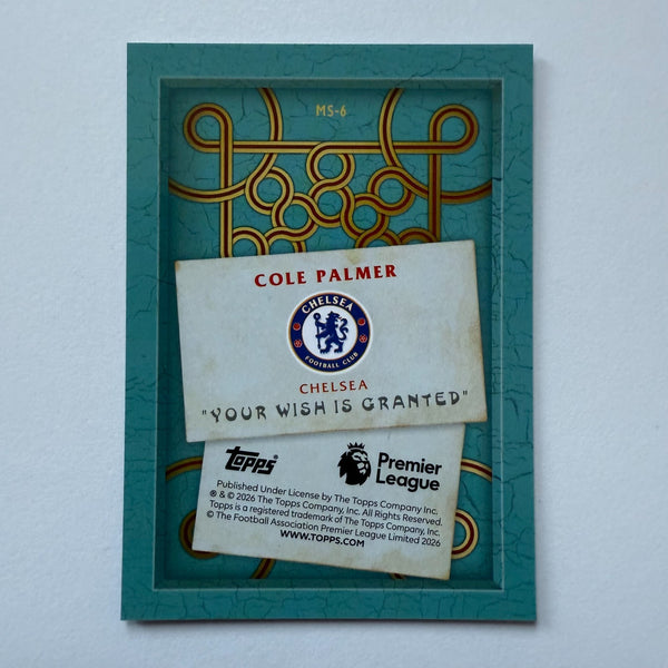 Topps Merlin Premier League 2026 Cole Palmer Merlin Speaks Insert MS-6 Chelsea