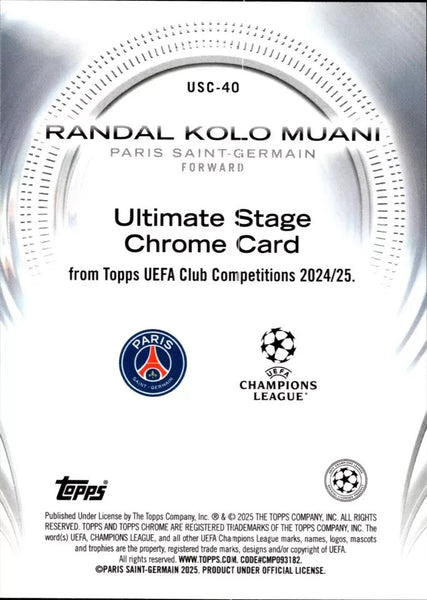 Topps UCC Flagship 2024/25 Randal Kolo Muani Ultimate Stage UEFA Club Card