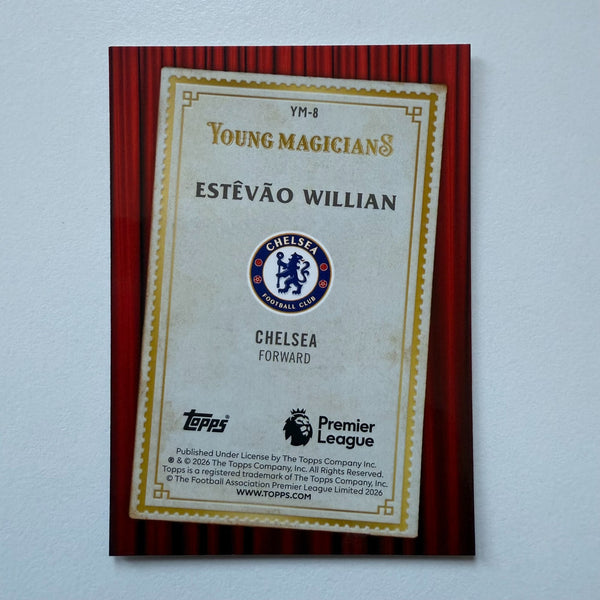 Topps Merlin Premier League 2026 Estevao Willian Young Magicians RC