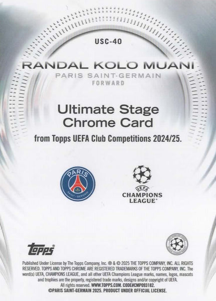 Topps UCC Flagship 2024/25 Randal Kolo Muani Ultimate Stage Parallel 118/199