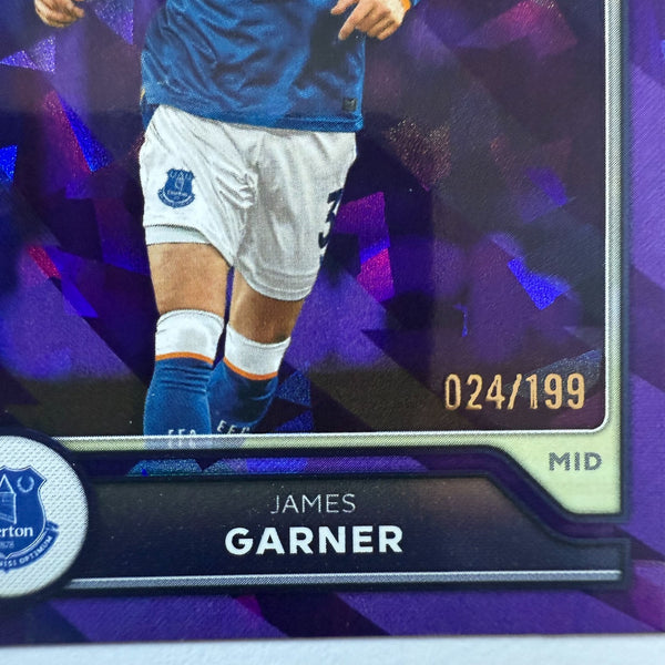 Topps Flagship Premier League 2026/27 James Garner Purple /199 Everton #127