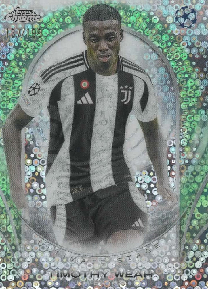 Topps UCC Flagship 2024/25 Timothy Weah Ultimate Stage Parallel UEFA 137/199