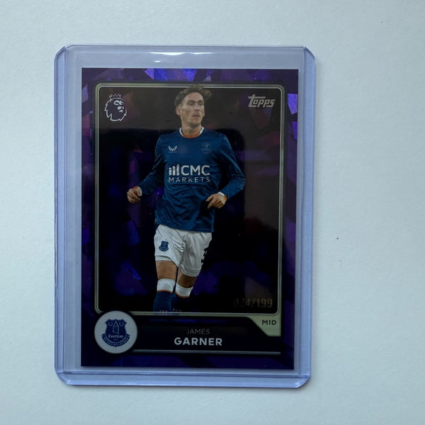 Topps Flagship Premier League 2026/27 James Garner Purple /199 Everton #127