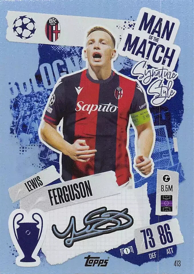 Topps Match Attax 2024/2025 24/25 Lewis Ferguson Man of the Match Signature #413