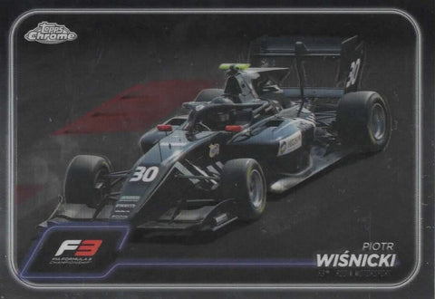 Topps Chrome Formula 1 2024 Piotr Wisnicki F3 Rodin Motorsport Card