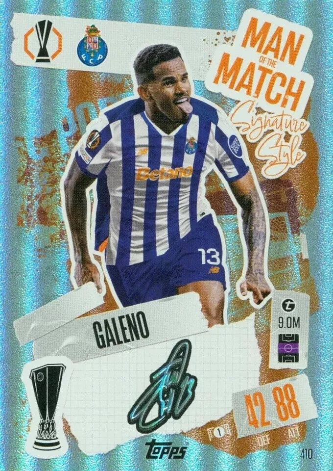 Topps Match Attax 2024/2025 24/25 Galeno Man of the Match Signature Style Porto