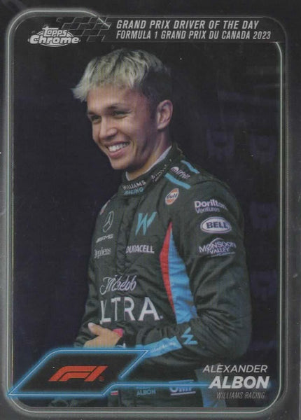 Topps Chrome Formula 1 2024 Alexander Albon Driver Of The Day Grand Prix Canada