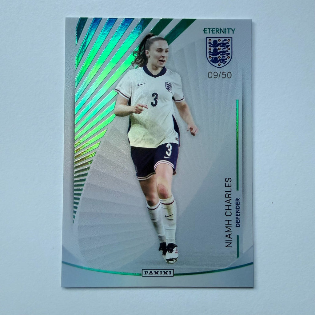 Panini Eternity Lionesses 2025 Niamh Charles England Base Green Numbered /50