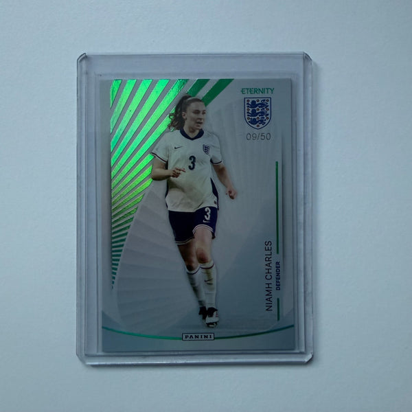 Panini Eternity Lionesses 2025 Niamh Charles England Base Green Numbered /50