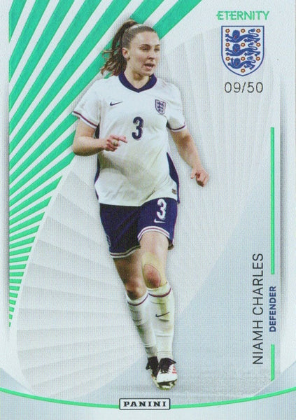 Panini Eternity Lionesses 2025 Niamh Charles England Base Green Numbered /50