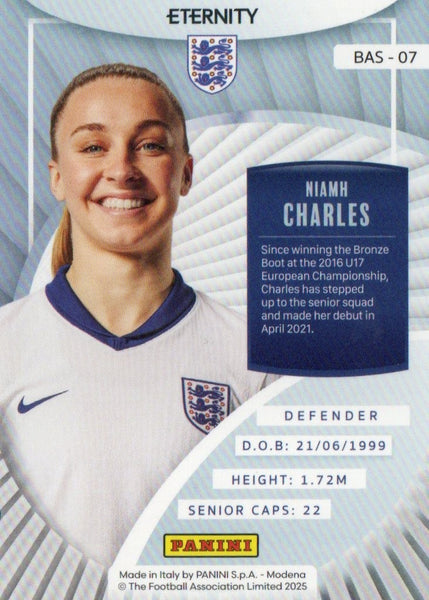Panini Eternity Lionesses 2025 Niamh Charles England Base Green Numbered /50