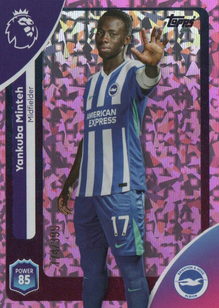Topps Premier League 25/26 Yankuba Minteh Brighton Pink Parallel Card /399