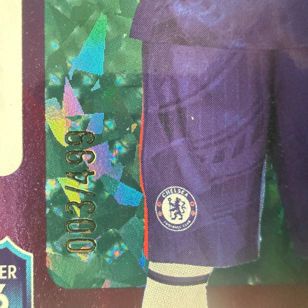 Topps Premier League 25/26 Nicolas Jackson Green Sparkle Parallel Card /499