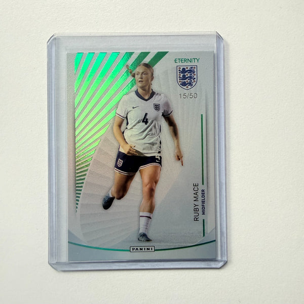 Panini Eternity Lionesses 2025 Ruby Mace England Base Green Card /50