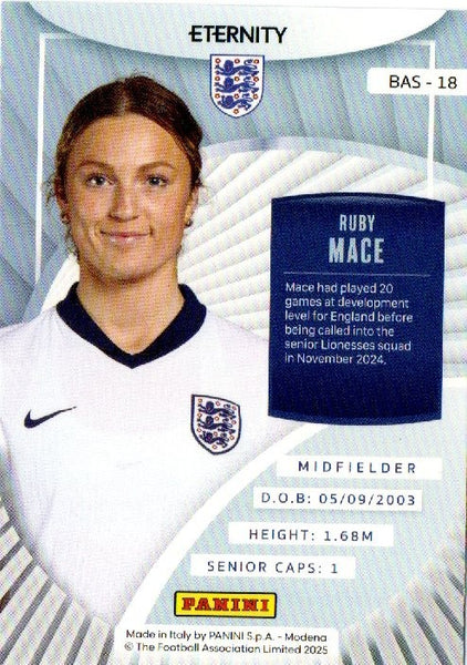 Panini Eternity Lionesses 2025 Ruby Mace England Base Green Card /50
