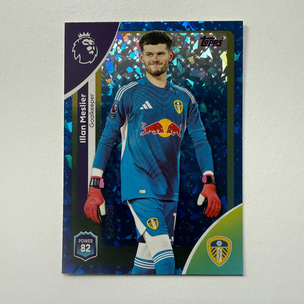 Topps Premier League 25/26 Illan Meslier Blue Sparkle Parallel Card /150