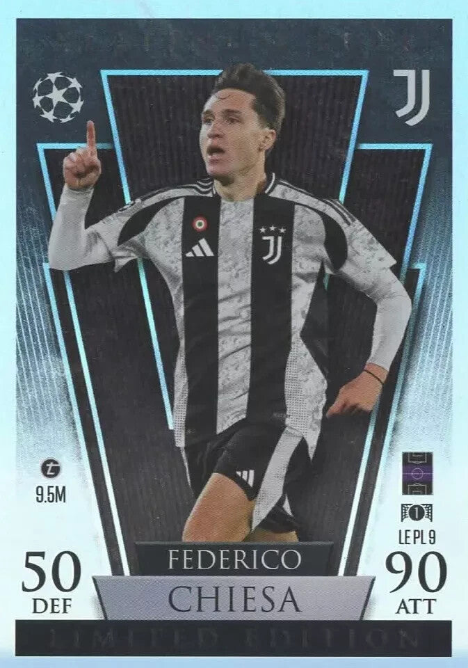 Topps Match Attax 2024/2025 24/25 Federico Chiesa Platinum Pull Limited Juventus