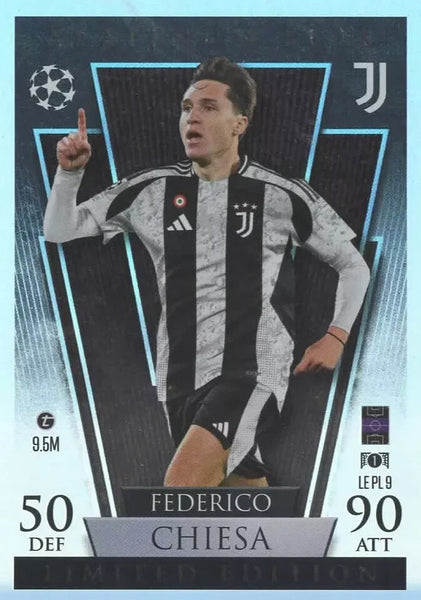 Topps Match Attax 2024/2025 24/25 Federico Chiesa Platinum Pull Limited Juventus