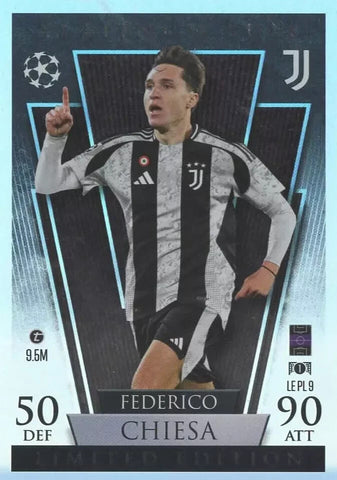 Topps Match Attax 2024/2025 24/25 Federico Chiesa Platinum Pull Limited Juventus