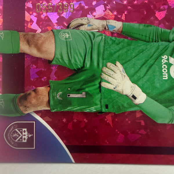 Topps Premier League 25/26 James Trafford Burnley Pink Parallel Card /399