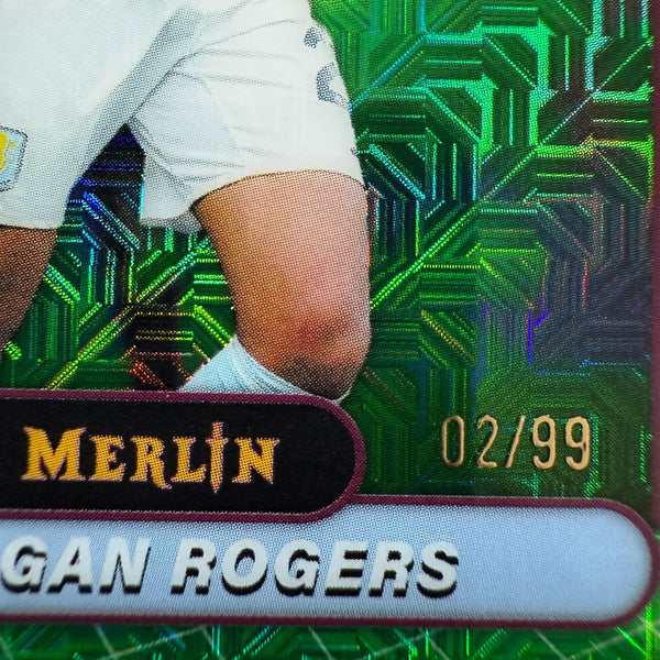 Topps Merlin Premier League 2026 Morgan Rogers Green Refractor /99 Aston Villa