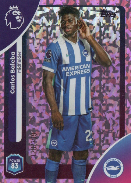 Topps Premier League 25/26 Carlos Baleba Brighton Pink Parallel Card /399