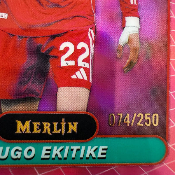 Topps Merlin Premier League 2026 Hugo Ekitike Magenta Refractor /250 Liverpool