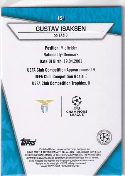 Topps Superstars 2024 23/24 Gustav Isaksen Lazio Uncommon Card #154