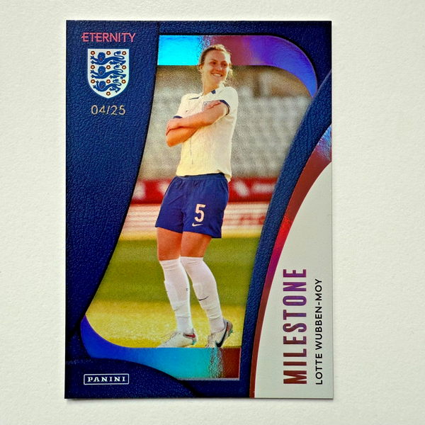 Panini Eternity 2025 Lotte Wubben-Moy Milestone Magenta /25 Lionesses Card