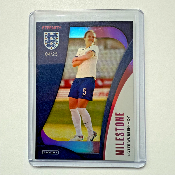 Panini Eternity 2025 Lotte Wubben-Moy Milestone Magenta /25 Lionesses Card