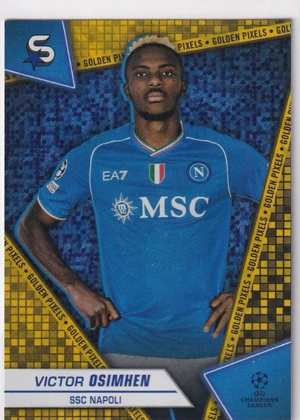 Topps Superstars 2024 23/24 Victor Osimhen Napoli Golden Pixels Card #160