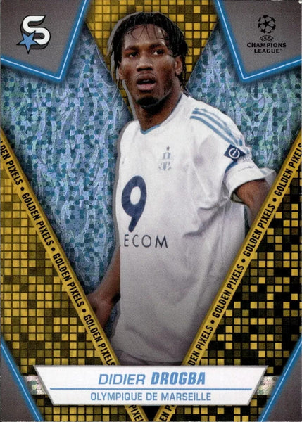 Topps Superstars 2024 23/24 Didier Drogba Marseille Golden Pixels Card #200
