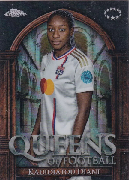 Topps Womens Chrome 2023-2024 Kadidiatou Diani Lyon Queens Of Football Card