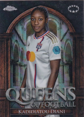 Topps Womens Chrome 2023-2024 Kadidiatou Diani Lyon Queens Of Football Card