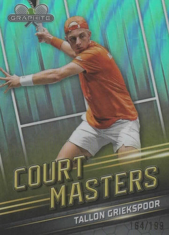 Topps 2024 Graphite Tennis Tallon Griekspoor Court Masters Green Chrome /199