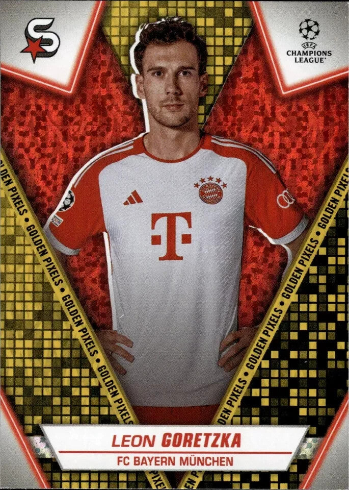 Topps Superstars 2024 23/24 Leon Goretzka Bayern Munich Golden Pixels Card #57