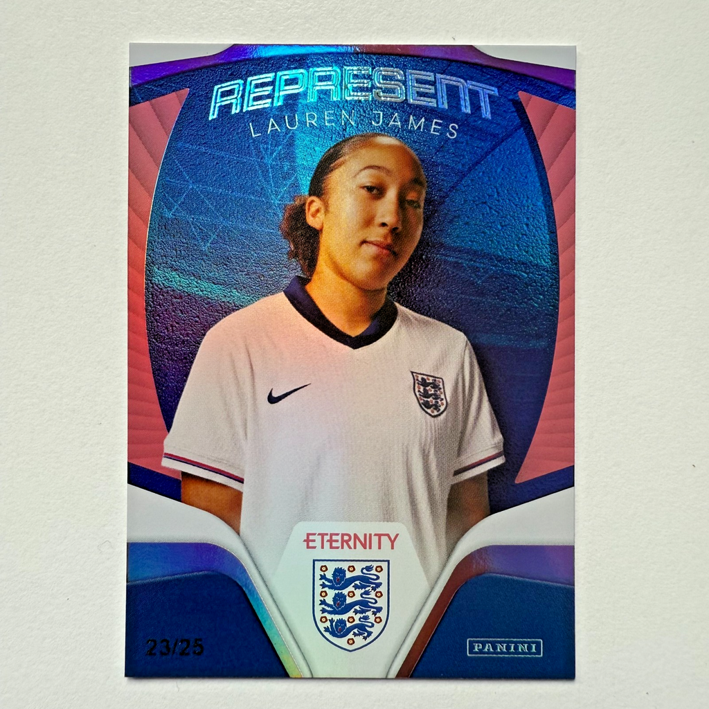 Panini Eternity 2025 Lauren James Represent Magenta /25 Lionesses Card