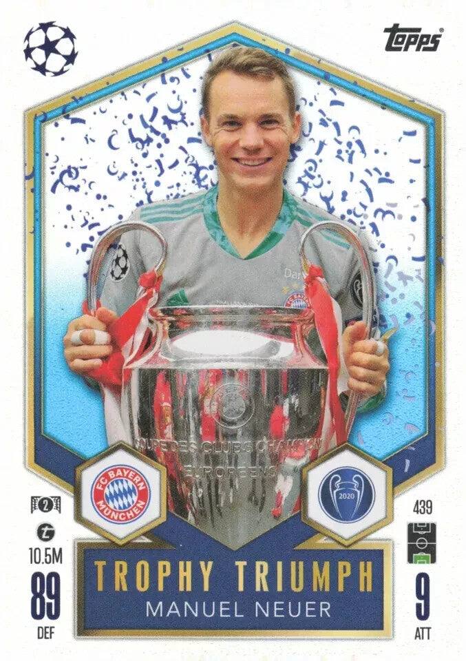 Topps Match Attax 2024/2025 24/25 Manuel Neuer Trophy Triumph Bayern Munich #439