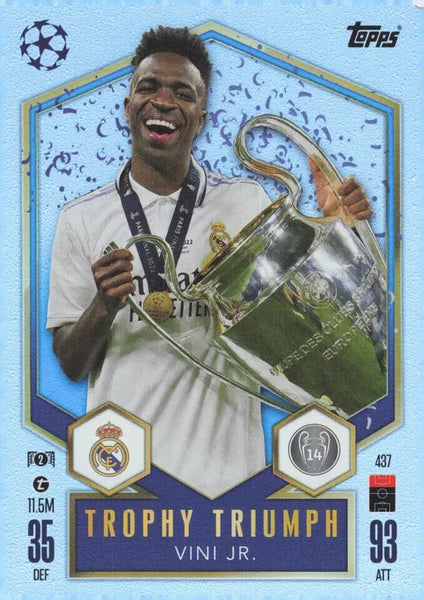 Topps Match Attax 2024/2025 24/25 Vini Jr. Trophy Triumph Real Madrid Champions