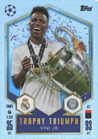 Topps Match Attax 2024/2025 24/25 Vini Jr. Trophy Triumph Real Madrid Champions