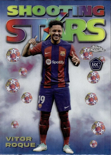 Topps Chrome Hobby UCC Champions 2023/24 Vitor Roque Barcelona Shooting Stars