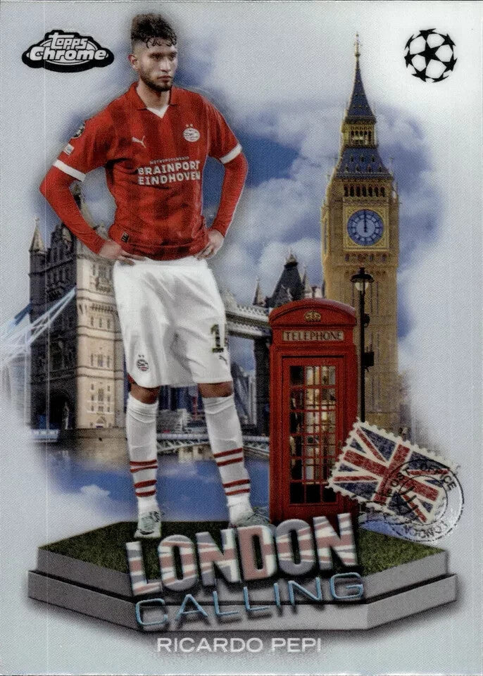 Topps Chrome Hobby UEFA Club Competitions 2023/24 Ricardo Pepi London Calling