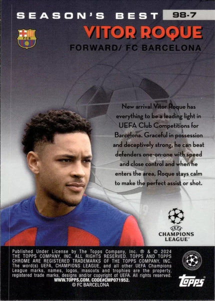Topps Chrome Hobby UCC Champions 2023/24 Vitor Roque Barcelona Shooting Stars