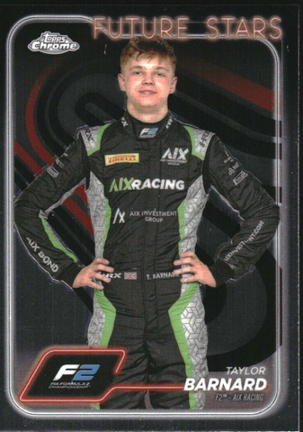 Topps Chrome Formula 1 2024 Taylor Barnard F2 AIX Racing Future Stars Card #36