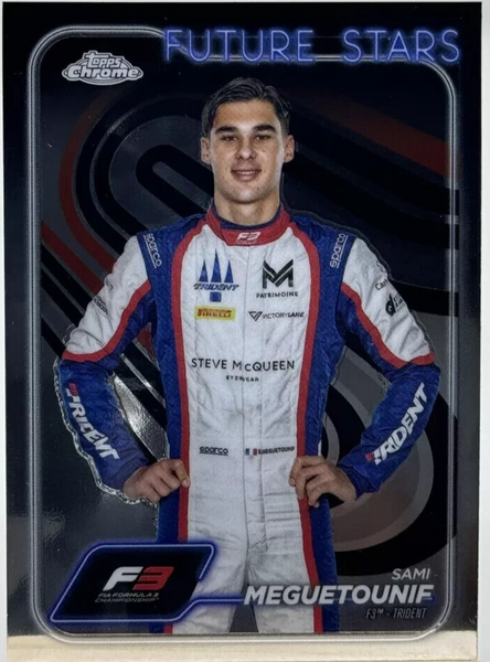 Topps Chrome Formula 1 2024 Sami Meguetounif F3 Trident Card Future Stars #27