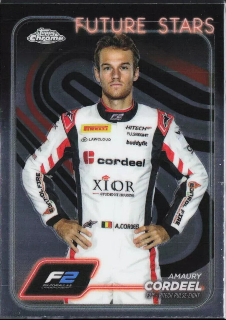 Topps Chrome Formula 1 2024 Amaury Cordeel F2 Hitech Pulse Eight Future Stars