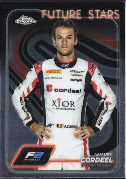 Topps Chrome Formula 1 2024 Amaury Cordeel F2 Hitech Pulse Eight Future Stars