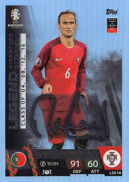 Match Attax Euro 2024 Ricardo Carvalho Signature Style Legend UEFA Topps Card