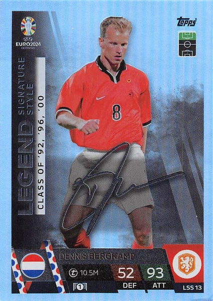 Match Attax Euro 2024 Dennis Bergkamp Signature Style Legend UEFA Topps Card