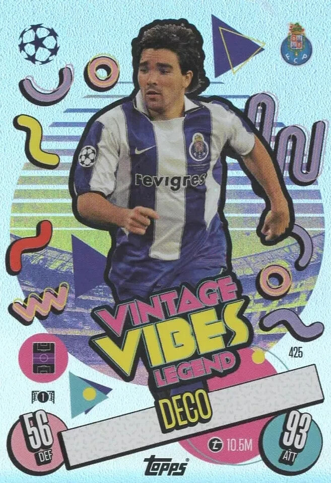 Topps Match Attax 2024/2025 24/25 Deco Vintage Vibes Legend Porto Card #425